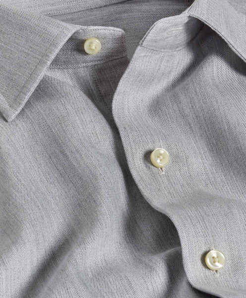 CBSM10100025 | Pearl Herringbone Sport Shirt