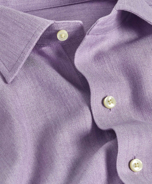 CBSM10100534 | Lilac Herringbone Sport Shirt