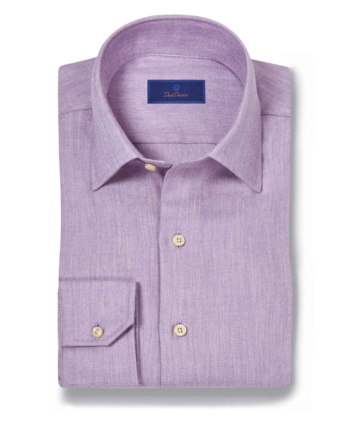 CBSM10100534 | Lilac Herringbone Sport Shirt