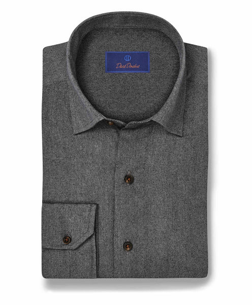 CHBD09102010 | Charcoal Tonal Print Sport Shirt