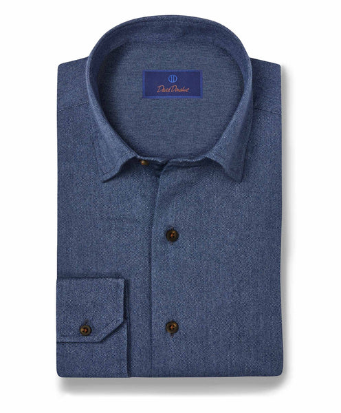 CHBD09102412 | Navy Tonal Print Sport Shirt