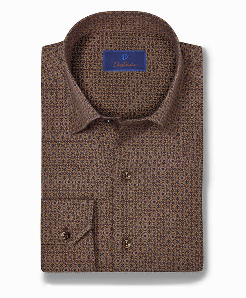 CHBD09605262 | Vicuna Geometric Print Sport Shirt