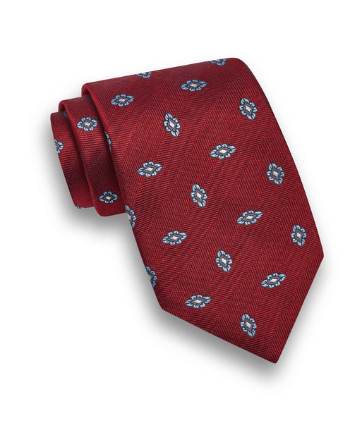 NTR09292615 | Merlot Neat Jacquard Tie