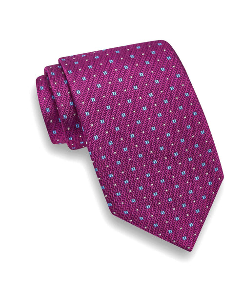 NTR09297652 | Berry Neat Jacquard Tie