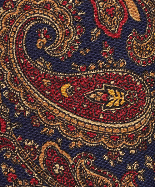 NTR09597412 | Navy Paisley Madder Tie