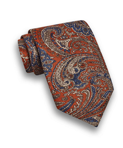 NTR09599804 | Pumpkin Paisley Print Tie