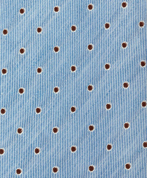 NTR10399454 | Sky Linen Dot Jacquard Tie