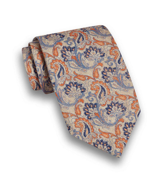 NTR10597806 | Carrot Paisley Print Tie