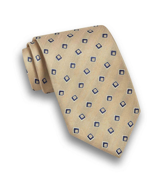 NTR10693285 | Sand Linen Geo Jacquard Tie