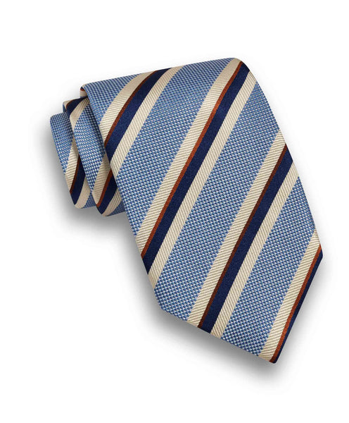 NTR10996423 | Blue Stripe Jacquard Tie