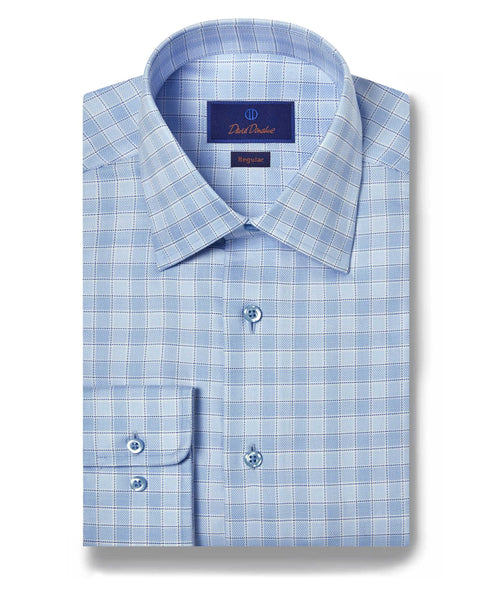 RBSP10813402 | Blue & Sky Exploded Check Dress Shirt