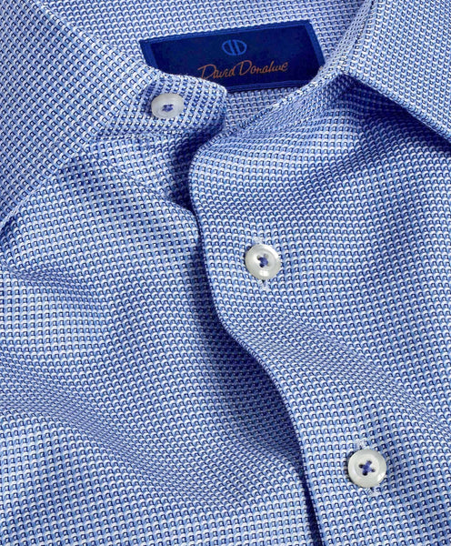 SBSP09000423 | Blue Micro Dobby Dress Shirt