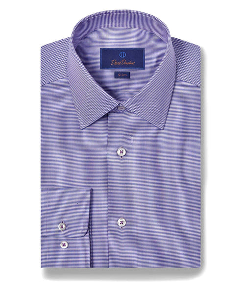 SBSP09012518 | Purple & Sky Micro Dobby Dress Shirt