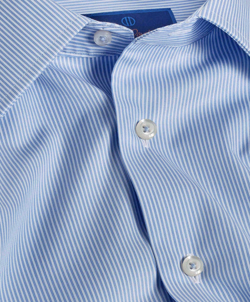 SBSP09950135 | Blue & White Fine Stripe Dress Shirt