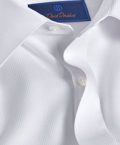 SFCP09105110 | Micro Dobby French Cuff Covered Placket Formal Shirt