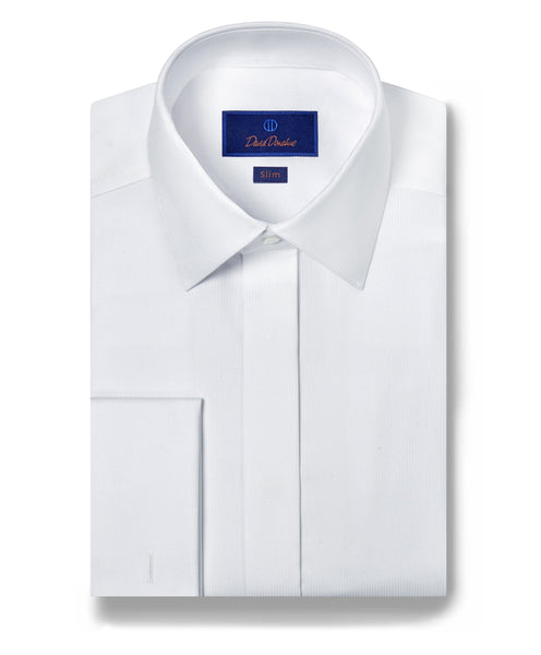 SFCP09105110 | Micro Dobby French Cuff Covered Placket Formal Shirt
