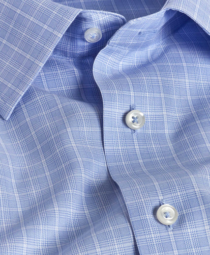 Blue Pinstripe Twill - Non Iron Dress Shirt