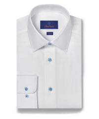 TBSP08102110 | White Textured Dobby Dress Shirt