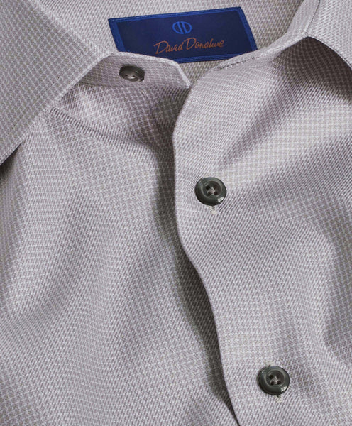 TBSP09002025 | Pearl Micro Check Dress Shirt