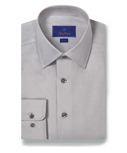 TBSP09002025 | Pearl Micro Check Dress Shirt