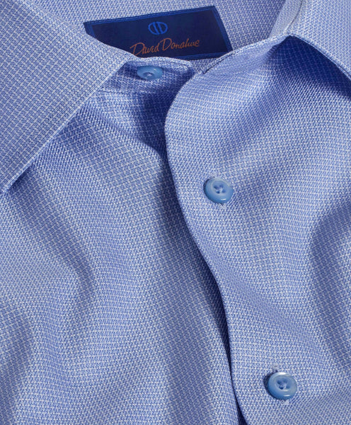 TBSP09002454 | Sky Micro Check Dress Shirt