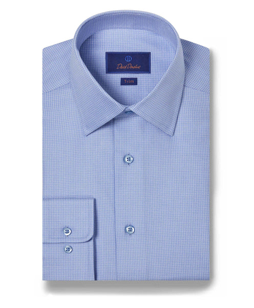 TBSP09002454 | Sky Micro Check Dress Shirt