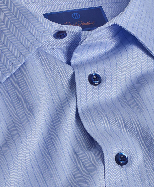 TBSP09010454 | Sky Dobby Herringbone Dress Shirt