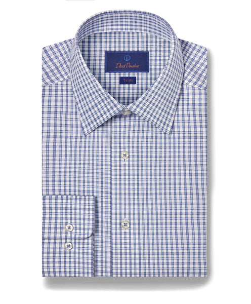 TBSP09815402 | Blue & Sky Dobby Check Dress Shirt