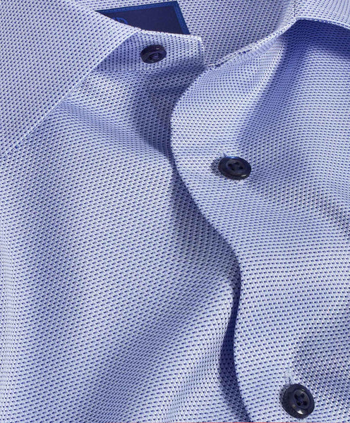 TBSP10004423 | Blue Micro Dobby Dress Shirt