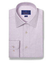 TBSP10013144 | White & Berry Herringbone Dress Shirt