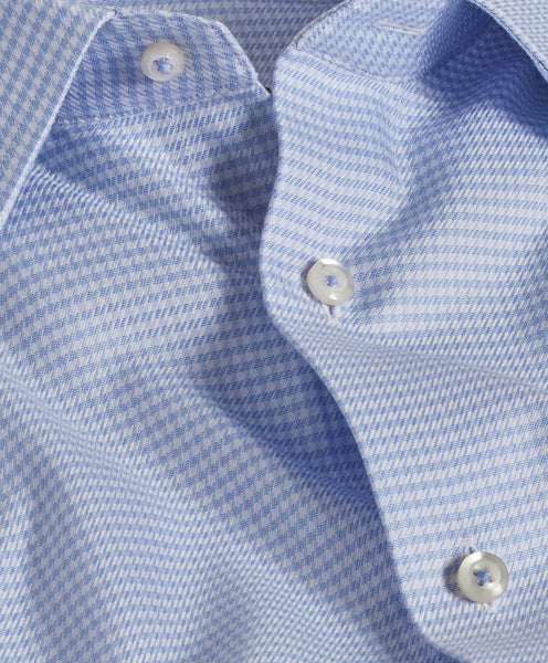 TBSP10800452 | Sky & Blue Twill Check Dress Shirt