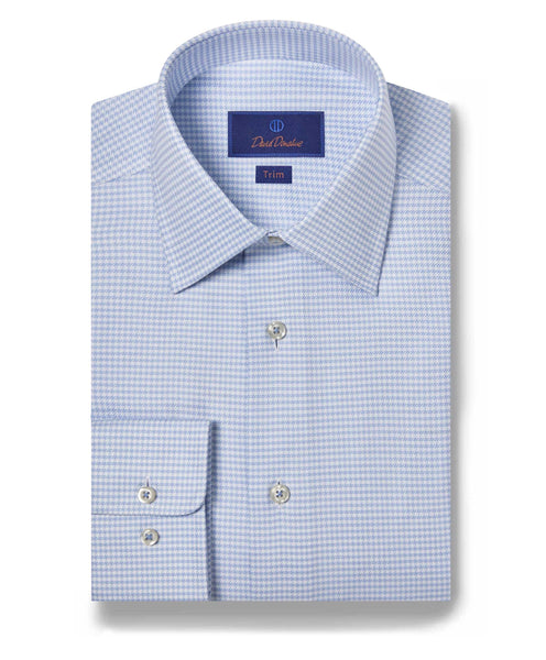 TBSP10800452 | Sky & Blue Twill Check Dress Shirt