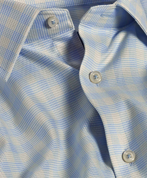 TBSP10810447 | Sky & Pistachio Check Dress Shirt