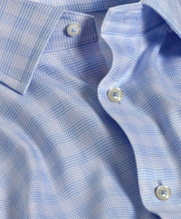 TBSP10810452 | Sky & Blue Twill Check Dress Shirt