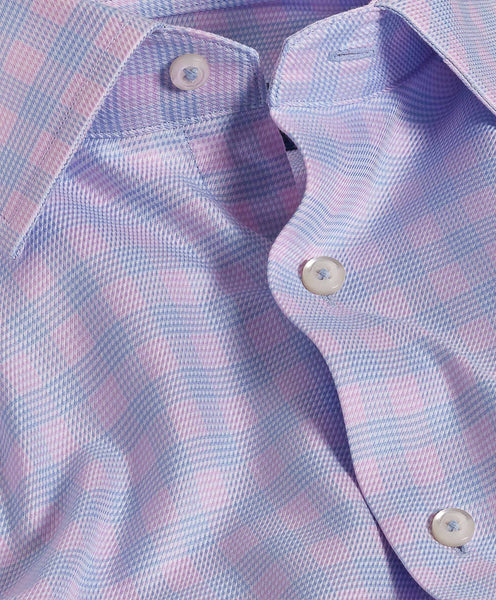 TBSP10810465 | Sky & Berry Twill Check Dress Shirt