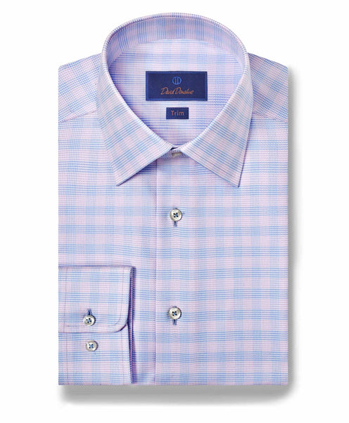 TBSP10810465 | Sky & Berry Twill Check Dress Shirt