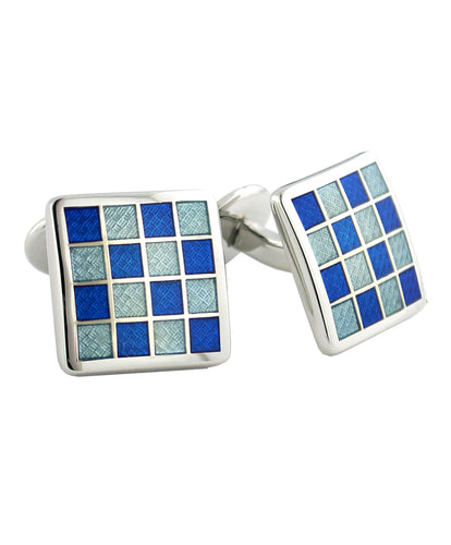 Never Worn David outlet Donahue Cufflinks Sterling Silver Blue and Pink