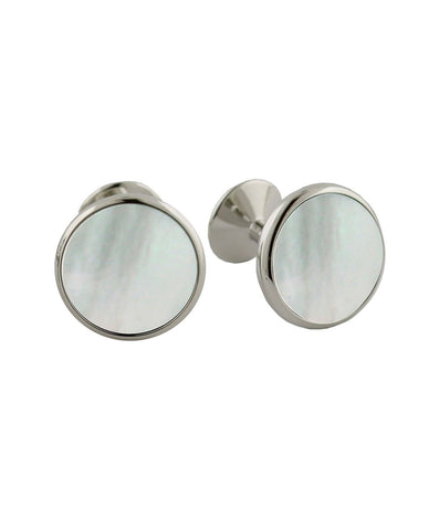 Vintage Sterling silver mother of pearl mop cameo cufflinks. discount See pictures for reference on condition